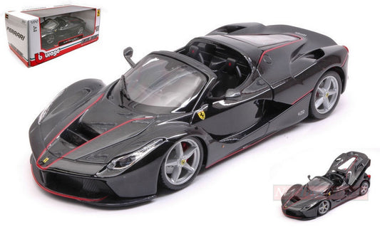 SCALE MODEL COMPATIBLE WITH FERRARI LA FERRARI APERTA BLACK 1:24 BURAGO BU26022BK