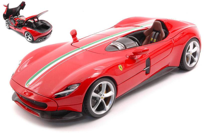 SCALE MODEL COMPATIBLE WITH FERRARI MONZA SP-1 RED SIGNATURE SERIES 1:18 BURAGO BU16909