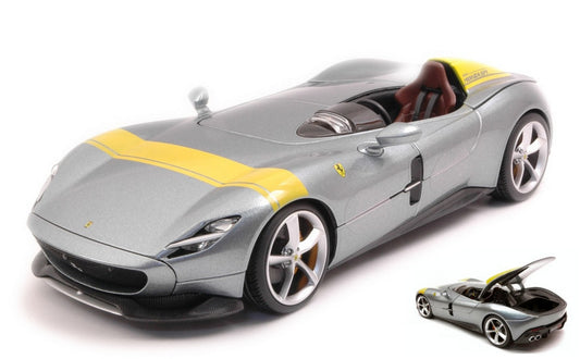 SCALE MODEL COMPATIBLE WITH FERRARI MONZA SP1 2018 GRAY 1:18 BURAGO BU16013