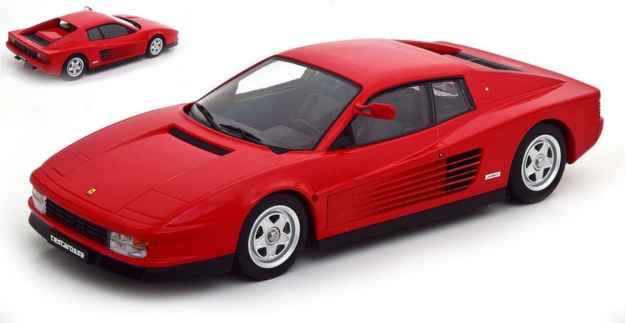 MODÈLE RÉDUIT COMPATIBLE AVEC FERRARI TESTAROSSA MIROIR SIMPLE 1984 ROUGE 1:18 KK ÉCHELLE KKDC180501
