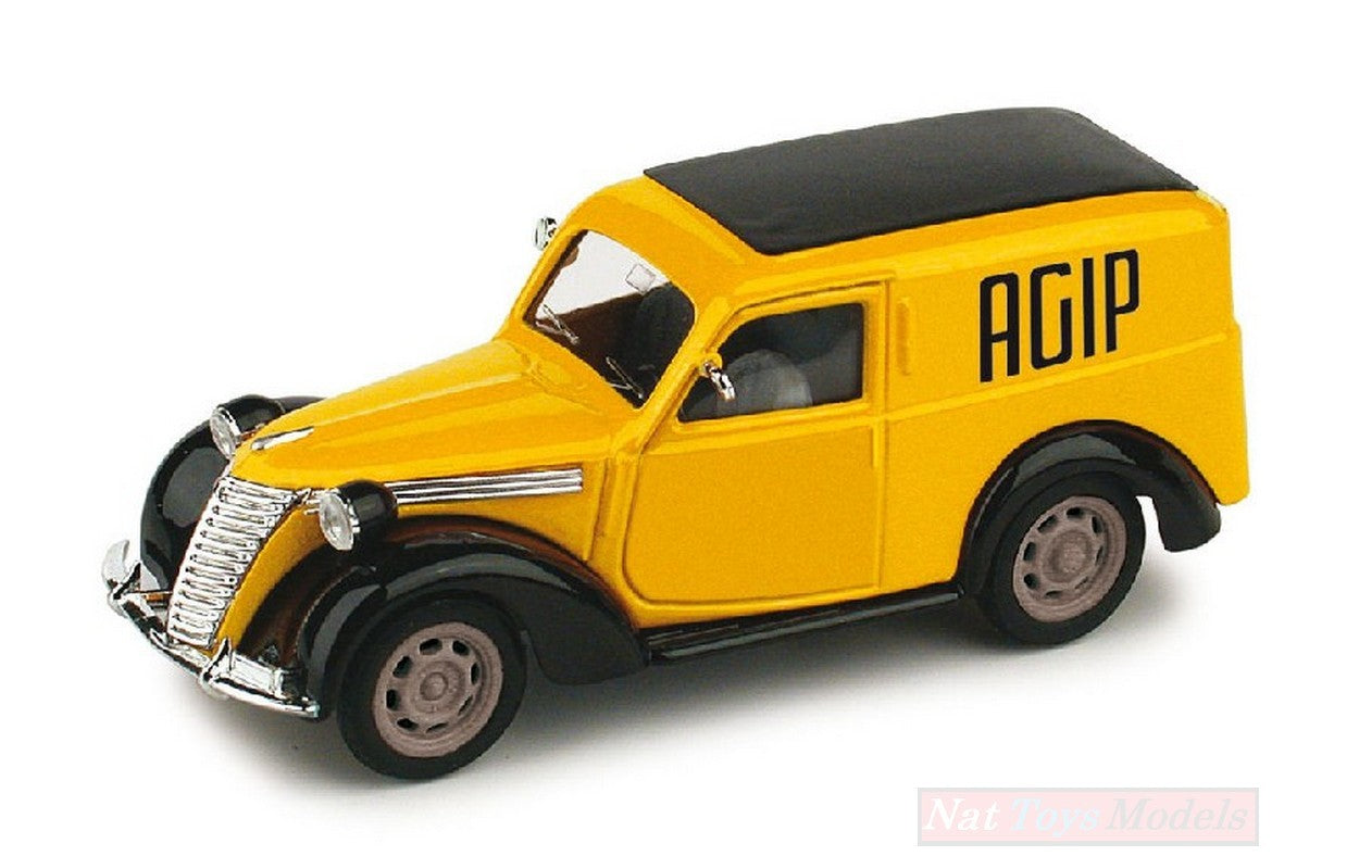 MODELE REDUIT COMPATIBLE AVEC FIAT 1100 ET AGIP PETROLI 1950 1:43 BRUMM BM0354