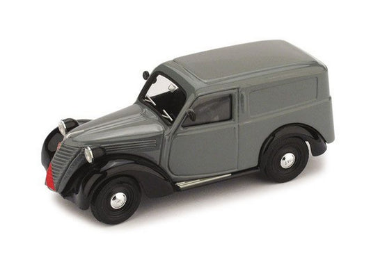 MODELLINO IN SCALA COMPATIBILE CON FIAT 1100 E FURGONE 1947-48 GRIGIO/NERO 1:43 BRUMM BM0177-03