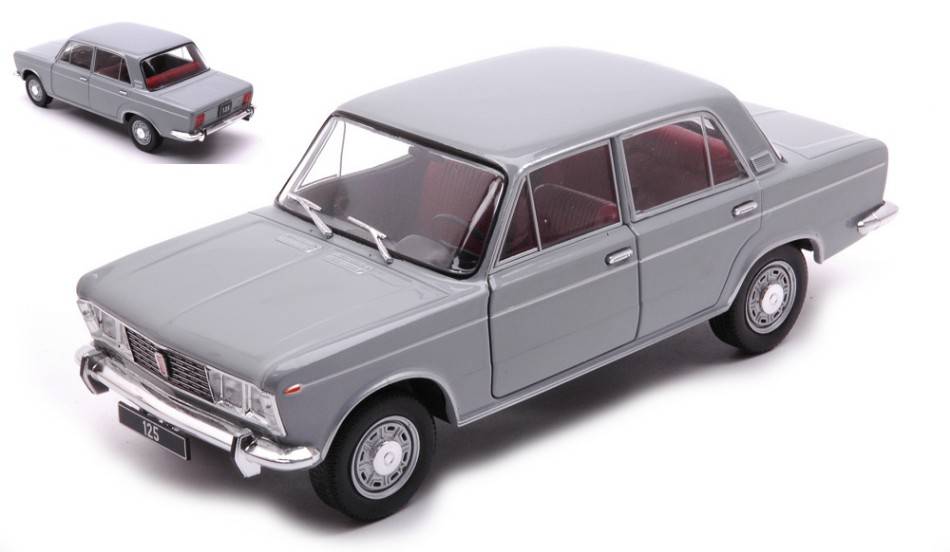 SCALE MODEL COMPATIBLE WITH FIAT 125 SPECIAL GRAY 1:24 WHITEBOX WB124128