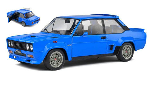 SCALE MODEL COMPATIBLE WITH FIAT 131 ABARTH 1980 BLUE 1:18 SOLID SL1806004