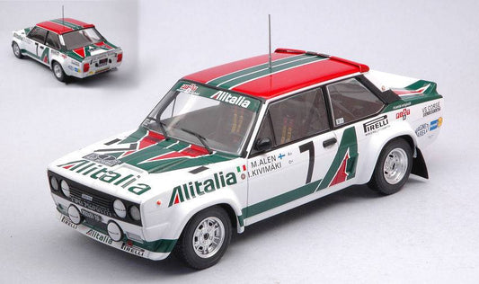 SCALE MODEL COMPATIBLE WITH FIAT 131 ABARTH N.7 RALLY ACROPOLIS 1978 ALEN-KIVIMAKI 1:24 IXO MODEL 24RAL003B