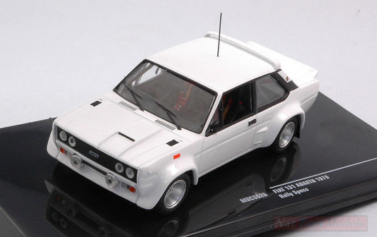 MODELLINO IN SCALA COMPATIBILE CON FIAT 131 ABARTH WHITE 1978 PLAIN BODY VERSION 1:43 IXO MODEL MDCS028