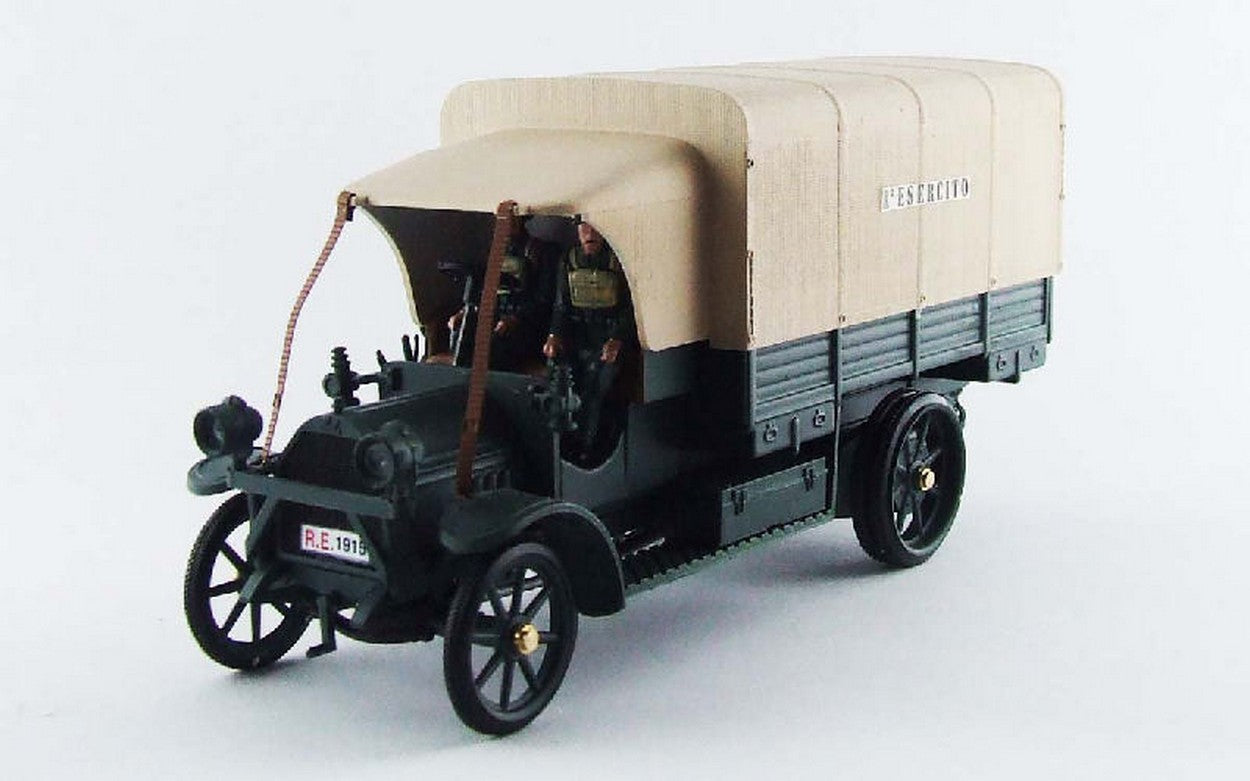 MODELLINO IN SCALA COMPATIBILE CON FIAT 18 BL AUTOCARRO MILITARE 1915 100mo ANNIV.-LA GRANDE GUERRA- 1:43 RIO RI1915-1D