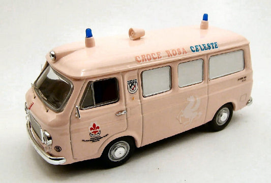 MODELLINO IN SCALA COMPATIBILE CON FIAT 238 AMBULANZA CROCE ROSA 1:43 RIO RI414109