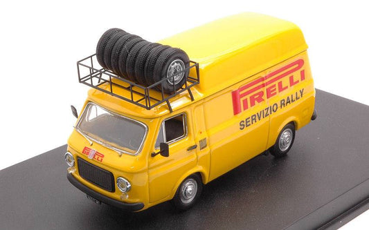 MODELLINO IN SCALA COMPATIBILE CON FIAT 238 PIRELLI SERVIZIO RALLY 1973 TETTO ALTO 1:43 RIO RI4659