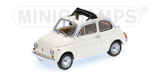 MODELLINO IN SCALA COMPATIBILE CON FIAT 500 1965 WHITE 1:43 MINICHAMPS PM400121604