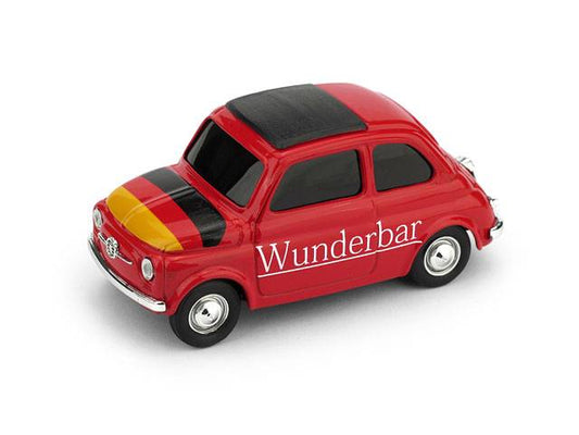 MODÈLE RÉDUIT COMPATIBLE AVEC FIAT 500 BRUMS ALLEMAGNE "WUNDERBAR!"/BRUMMBARCHEN! 1:43 BRUMM BMBR058