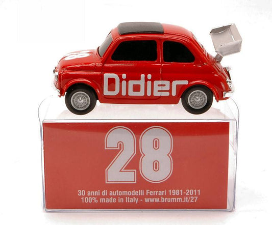 MODELLINO IN SCALA COMPATIBILE CON FIAT 500 DIDIER N.28 1:43 BRUMM BMBR012 MODEL