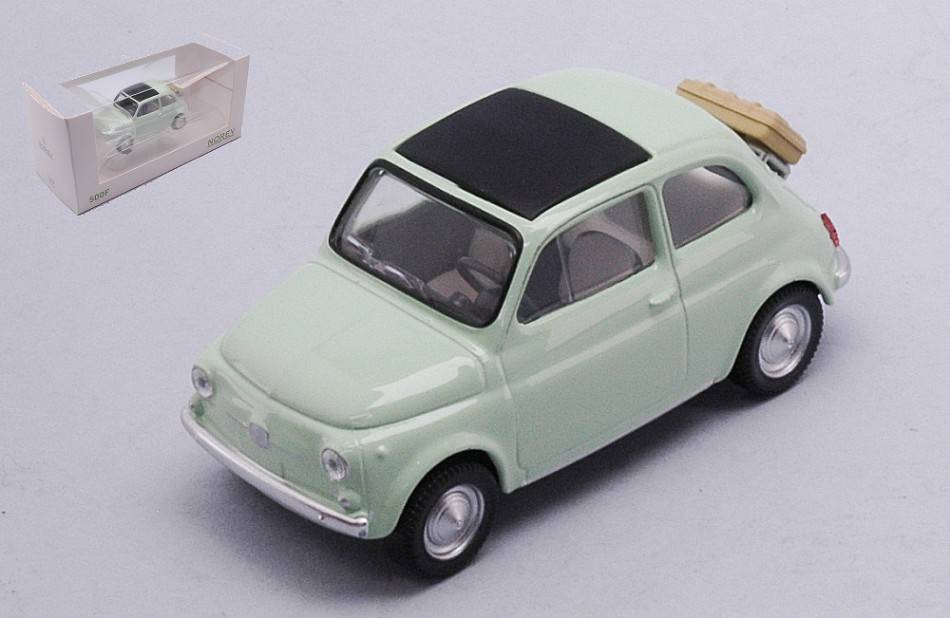 MODELLINO IN SCALA COMPATIBILE CON FIAT 500 F 1965 LIGHT GREEN JET-CAR 1:43 NOREV NV771201
