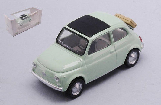 MODELLINO IN SCALA COMPATIBILE CON FIAT 500 F 1965 LIGHT GREEN JET-CAR 1:43 NOREV NV771201