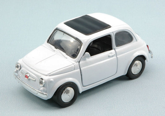 MODELLINO IN SCALA COMPATIBILE CON FIAT 500 F 1965 WHITE 1:32 NEW RAY NY50713W