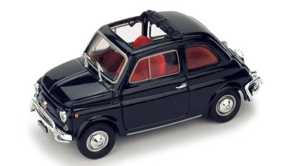 SCALE MODEL COMPATIBLE WITH FIAT 500 L 1968-72 OPEN DARK BLUE 1:43 BRUMM BM0464-08