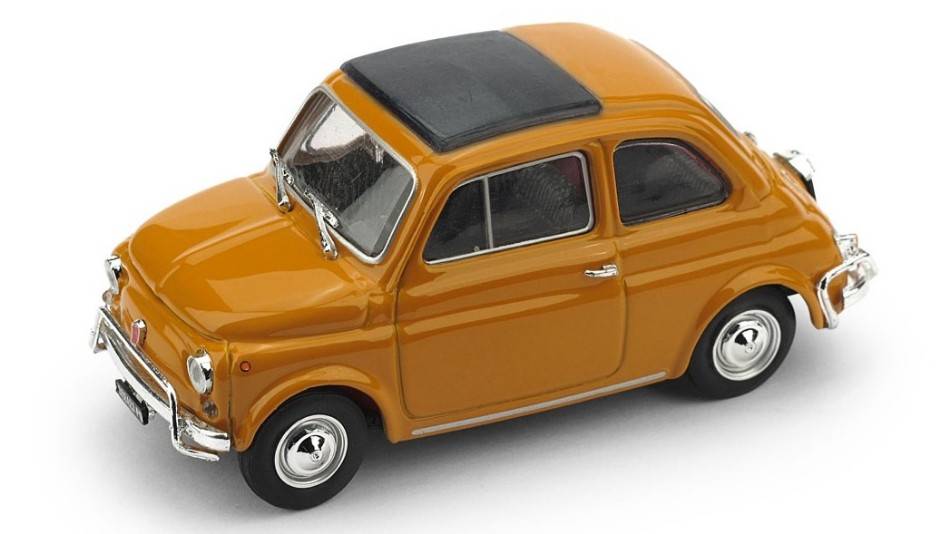SCALE MODEL COMPATIBLE WITH FIAT 500 L 1968-72 CLOSED POSITANO YELLOW 1:43 BRUMM BM0465-04