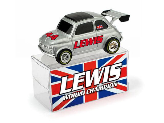 MODELLINO IN SCALA COMPATIBILE CON FIAT 500 LEWIS WORLD CHAMPION ED.LIM.250 PCS 1:43 BRUMM BMBR052