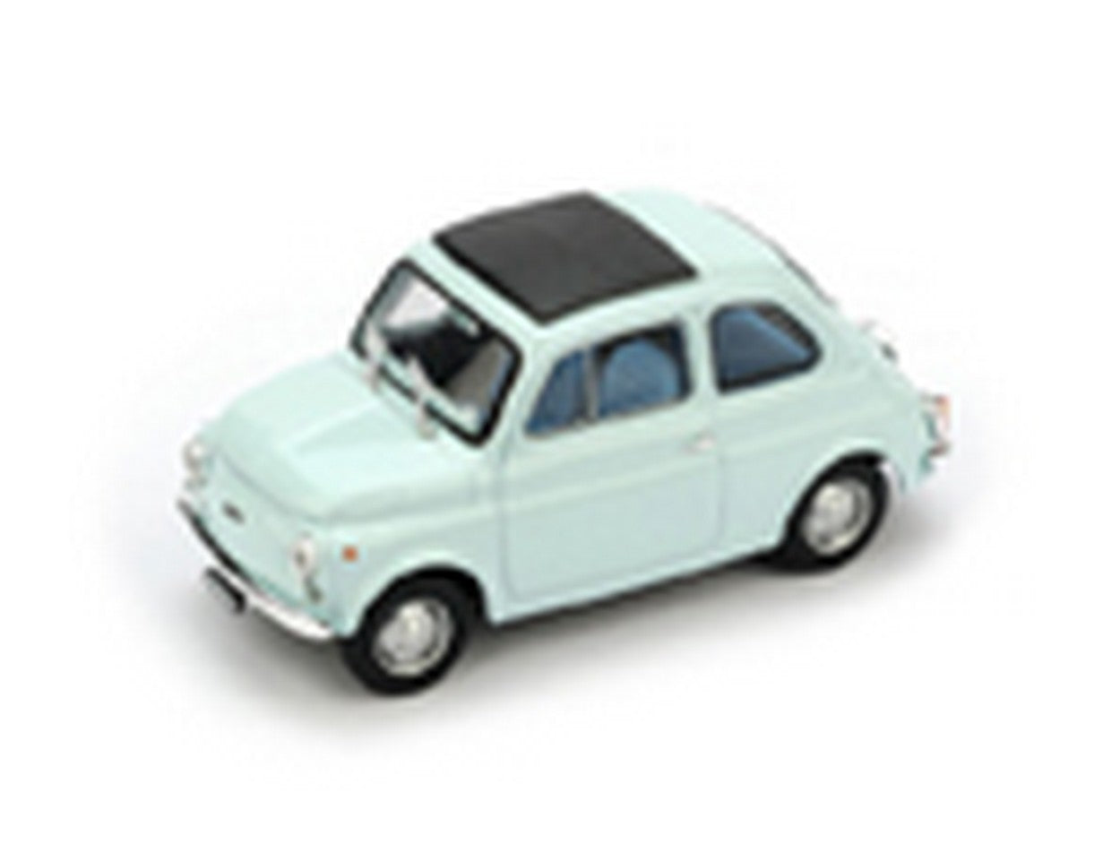 MODELLINO IN SCALA COMPATIBILE CON FIAT 500 R 1972-75 CHIUSA AZZURRO CHIARO 1:43 BRUMM BM0475-08