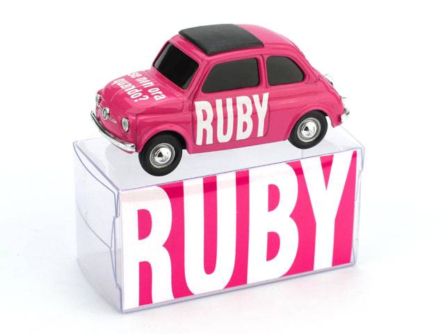 MODELLINO IN SCALA COMPATIBILE CON FIAT 500 RUBY 1:43 BRUMM BMBR013 DIE CAST