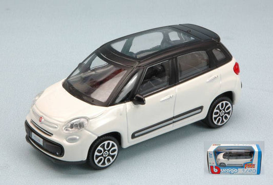 MODELLINO IN SCALA COMPATIBILE CON FIAT 500L 2012 WHITE 1:43 BURAGO BU30271W