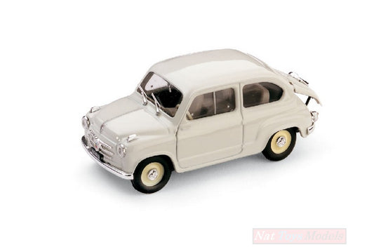 MODELLINO IN SCALA COMPATIBILE CON FIAT 600 1a SERIE DERIVAZIONE ABARTH 750 1956 1:43 BRUMM BM0265