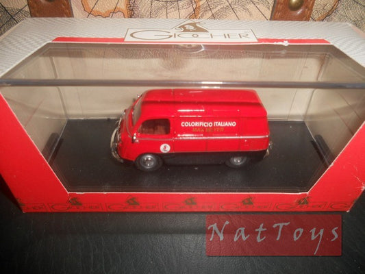 modellino IN SCALA COMPATIBILE CON Fiat 600 Coriasco Colorificio MAX MEYER 1:43 Giocher GR19M