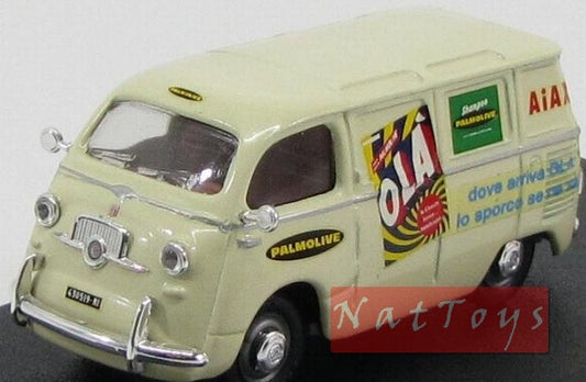 modellino IN SCALA COMPATIBILE CON Fiat 600 Coriasco Ola Palmolive 1:43 Giocher GR190