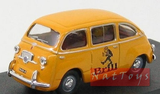 Maquette COMPATIBLE AVEC Fiat 600 Multipla 1959 Jaune Brill 1:43 Giocher GR01