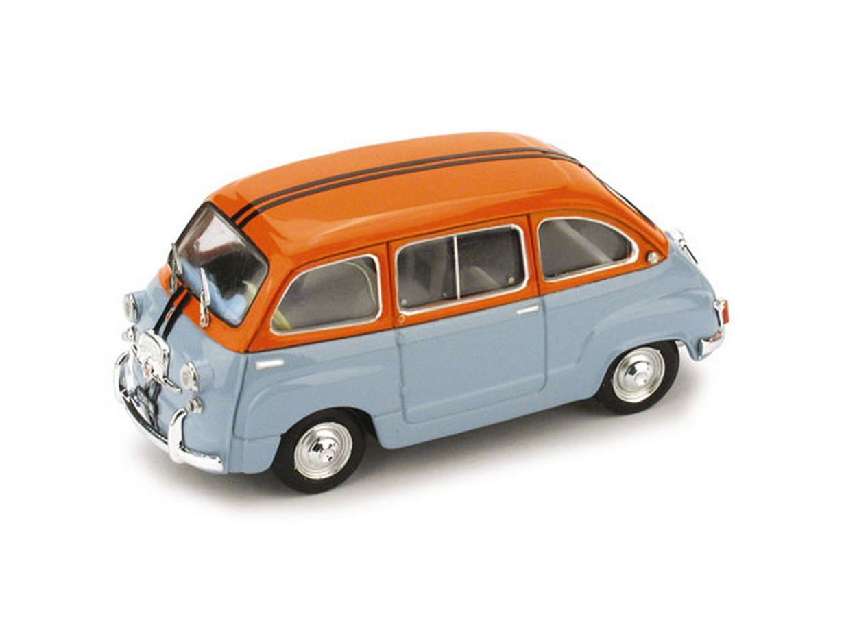 SCALE MODEL COMPATIBLE WITH FIAT 600 MULTIPLA FROM THE FILM "OPERATION S.GENNARO" 1966 TARGA NAPOLI 1:43 BRUMM BM0469