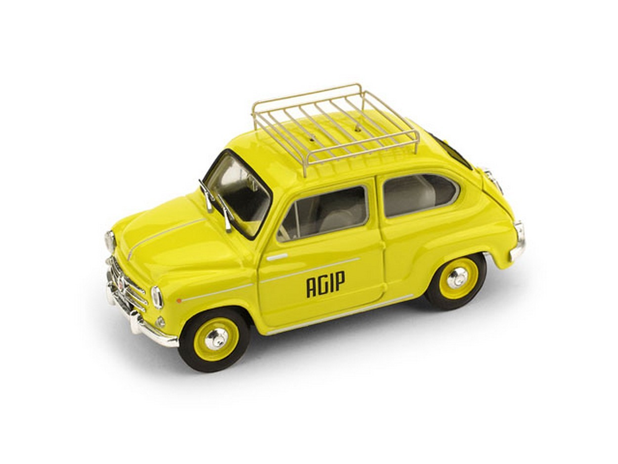 SCALE MODEL COMPATIBLE WITH FIAT 600D 1960 AGIP 1:43 BRUMM BM0543