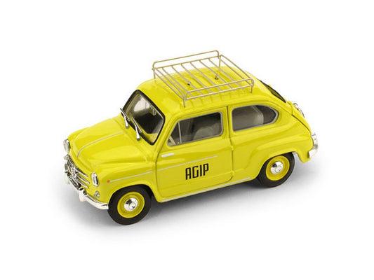 SCALE MODEL COMPATIBLE WITH FIAT 600D 1960 AGIP 1:43 BRUMM BM0543