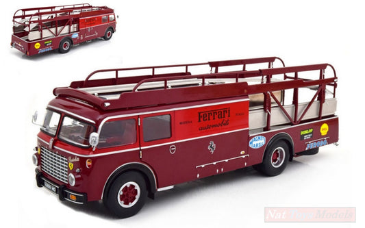 MODELLINO IN SCALA COMPATIBILE CON FIAT 642 BARTOLETTI FERRARI RACE TRANSPORTER 1957 1:18 CMR CLASSIC MODEL REPLICARS CMR140