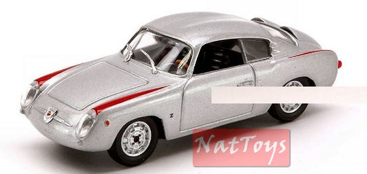 modellino IN SCALA COMPATIBILE CON FIAT 750 ABARTH COUPE 1956 SILVER 1:43 STARLINE STR51743