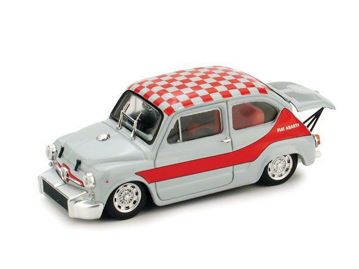 MODELLINO IN SCALA COMPATIBILE CON FIAT ABARTH 1000 BERLINA CORSA GR.5 UFFICIALE 1968 LIVREA ROSSA 1:43 BRUMM BM0380-01