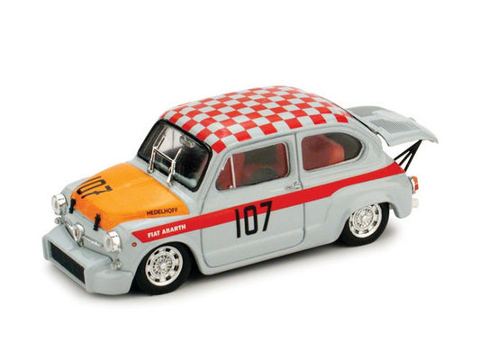 MODELLINO IN SCALA COMPATIBILE CON FIAT ABARTH 1000 N.107 WINNER CLASS NURBURGRING 1967 G.EDELHOF 1:43 BRUMM BM0379