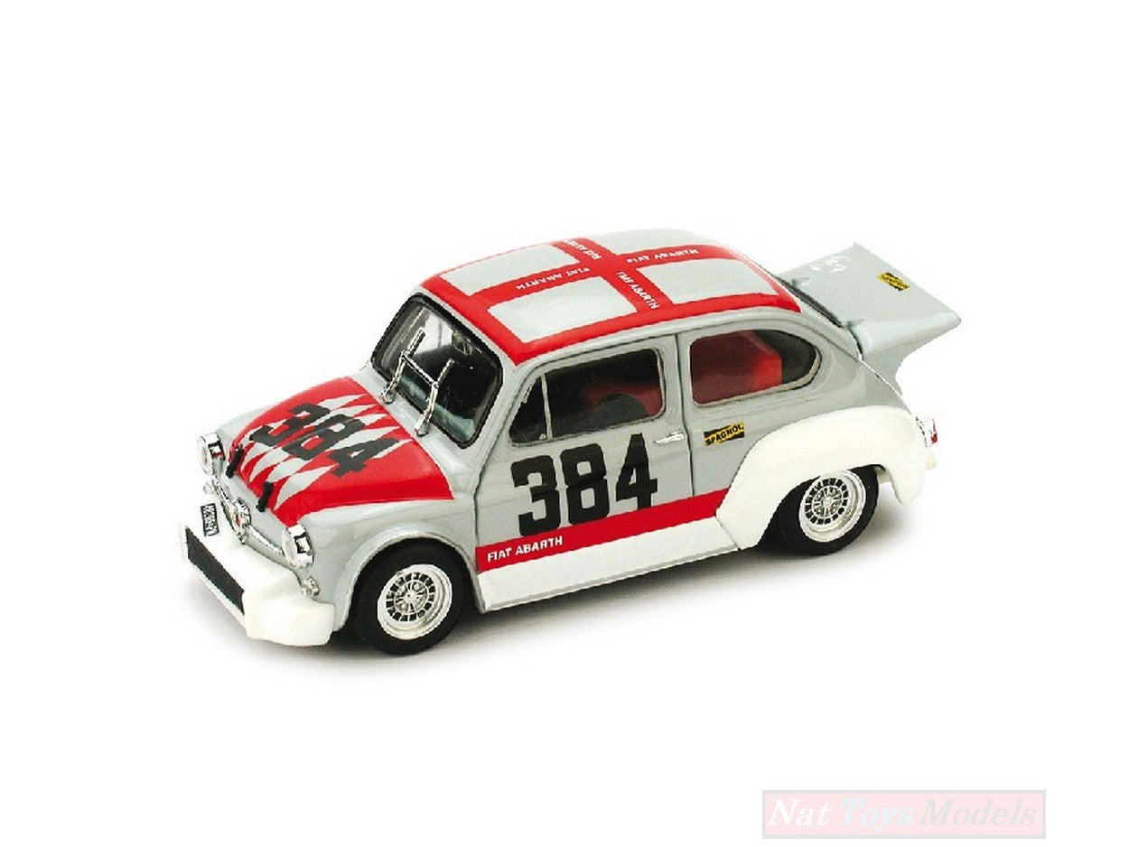 MODELLINO IN SCALA COMPATIBILE CON FIAT ABARTH 1000 N.384 TRENTO-BONDONE 1971 D.GARGAN 1:43 BRUMM BM0431