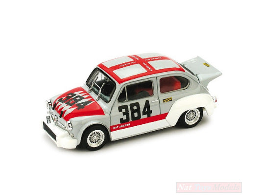 MODELLINO IN SCALA COMPATIBILE CON FIAT ABARTH 1000 N.384 TRENTO-BONDONE 1971 D.GARGAN 1:43 BRUMM BM0431