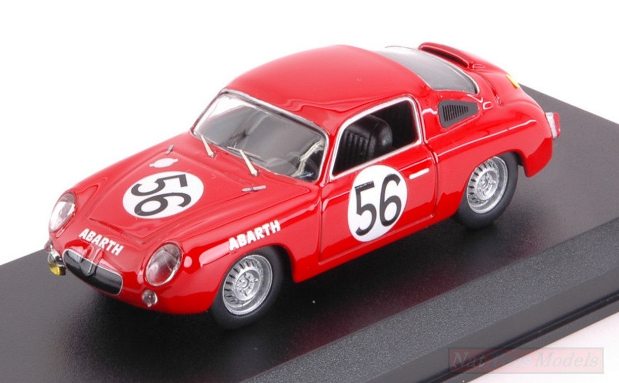 MODELLINO IN SCALA COMPATIBILE CON FIAT ABARTH 700 S N.56 LM 1961 G.BASSI-G.RIGAMONTI 1:43 BEST MODEL BT9759