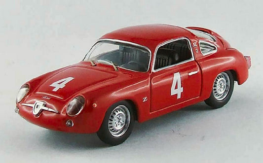 MODELLINO IN SCALA COMPATIBILE CON FIAT ABARTH 750 N.4 5th (WINNER CLASS) GT GP MONZA 1963 G.CAPRA 1:43 BEST MODEL BT9519