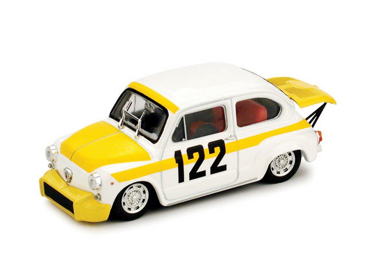 MODELLINO IN SCALA COMPATIBILE CON FIAT ABARTH 850 TC N.122 COPPA DELLA COLLINA 1969 BRESCI 1:43 BRUMM BM0382