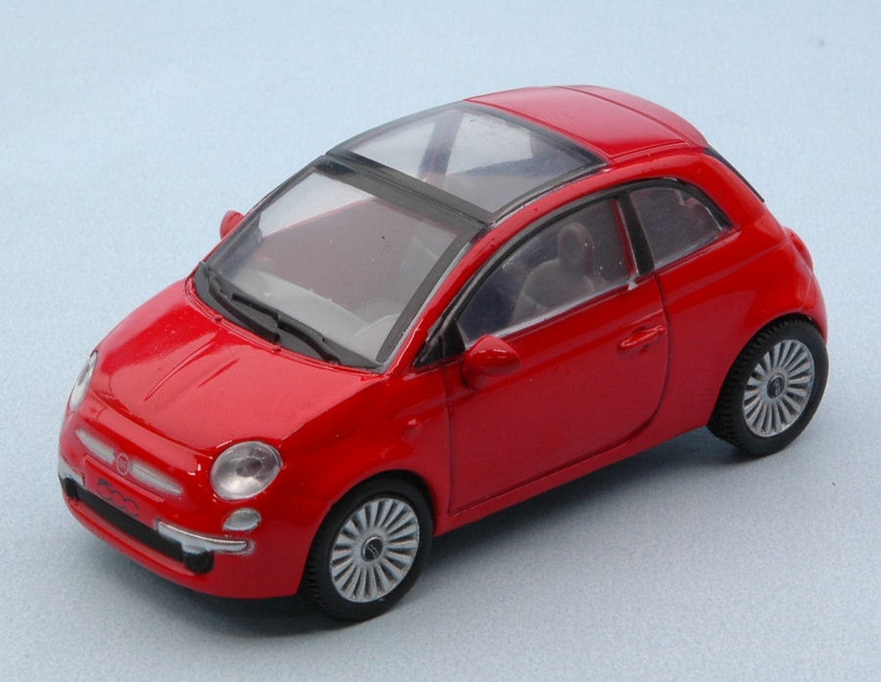 MODELLINO IN SCALA COMPATIBILE CON FIAT NUOVA 500 2007 RED 1:43 NEW RAY NY19587R