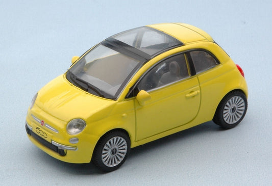MODELLINO IN SCALA COMPATIBILE CON FIAT NUOVA 500 2007 YELLOW 1:43 NEW RAY NY19587Y