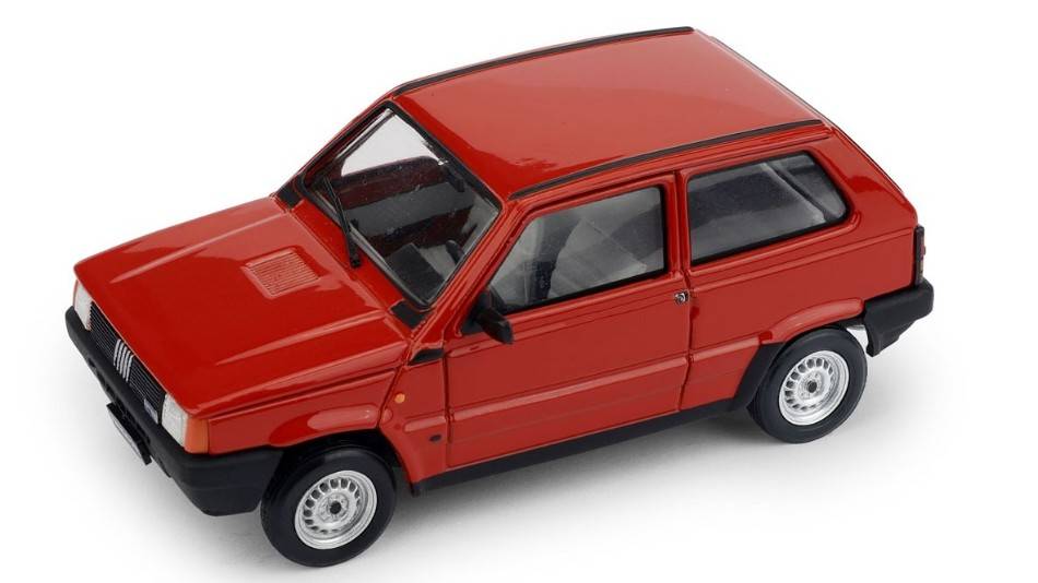 MODELLINO IN SCALA COMPATIBILE CON FIAT PANDA 750L 1986 ROSSO CORSA 1:43 BRUMM BM0611-07