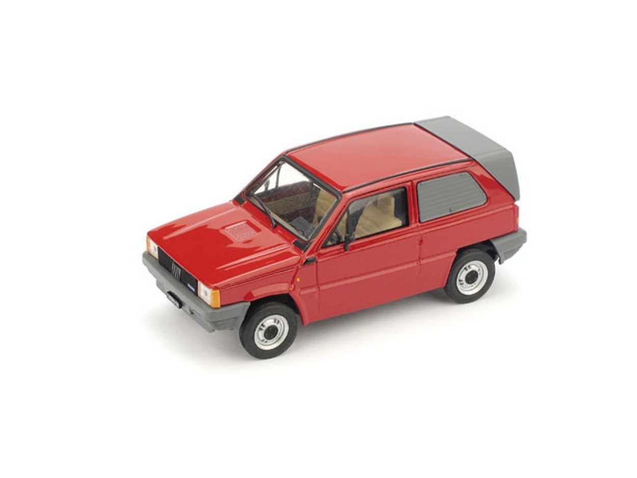 MODELLINO IN SCALA COMPATIBILE CON FIAT PANDA FURGONETTA MORETTI 1982 RED 1:43 BRUMM BM0505
