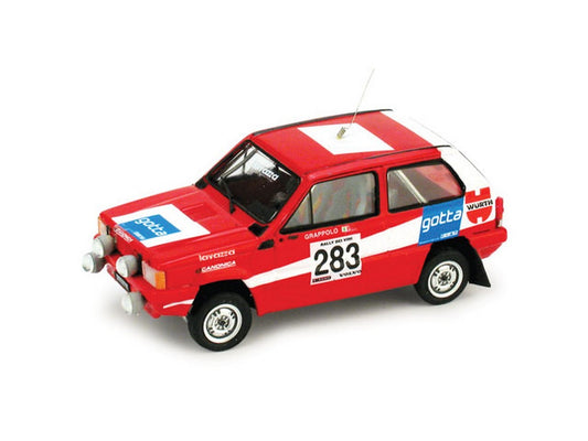 SCALE MODEL COMPATIBLE WITH FIAT PANDA N.283 WINE RALLY 1981 N.283 TRANSKIT ARENA MODELS 1:43 BRUMM BMK003
