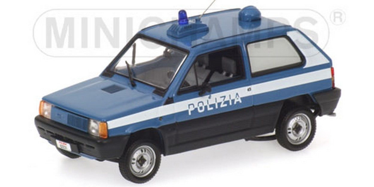 SCALE MODEL COMPATIBLE WITH FIAT PANDA POLIZIA STRADA 1:43 MINICHAMPS PM400121490