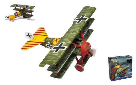 MODELLINO IN SCALA COMPATIBILE CON FOKKER DR1 TRIPLANE WERNER STEINHAUSER 1:48 CORGI AA38311