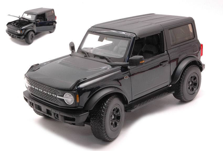 MODELLINO IN SCALA COMPATIBILE CON FORD BRONCO WILDTRACK 2021 BLACK 1:18 MAISTO MI31456B