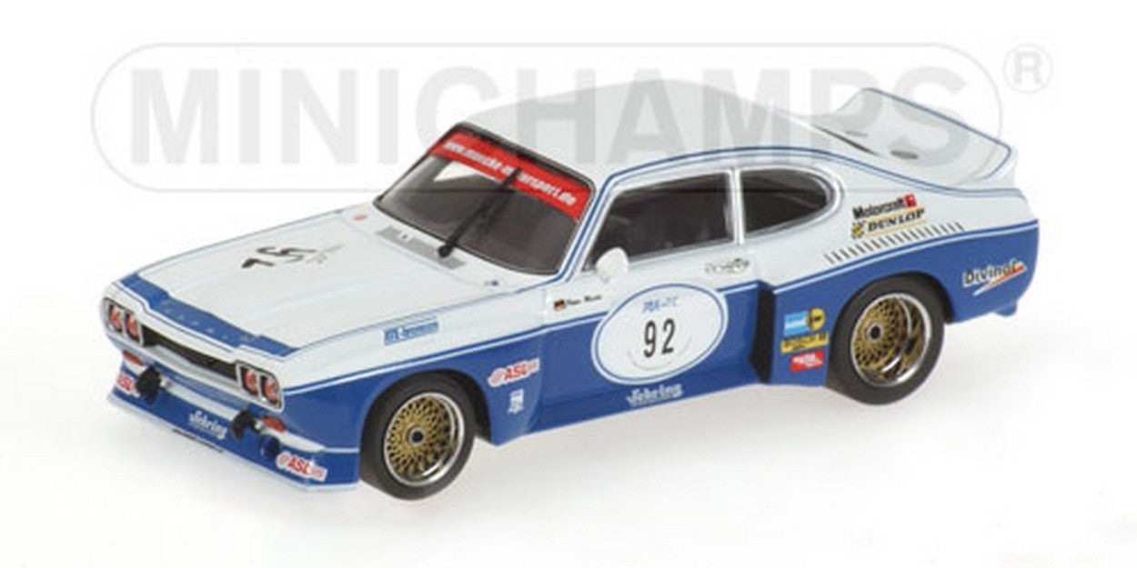 MODELLINO IN SCALA COMPATIBILE CON FORD CAPRI RS N.92 ZOLDER 05 1:43 MINICHAMPS PM400058000